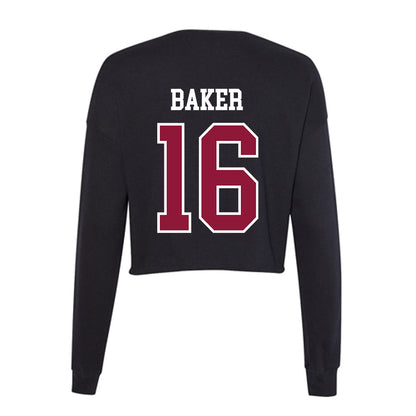 Henderson State - NCAA Football : Zach Baker - Women's Cropped Crew Fleece-1