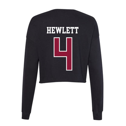 Henderson State - NCAA Softball : Ryleigh Hewlett - Women's Cropped Crew Fleece-1