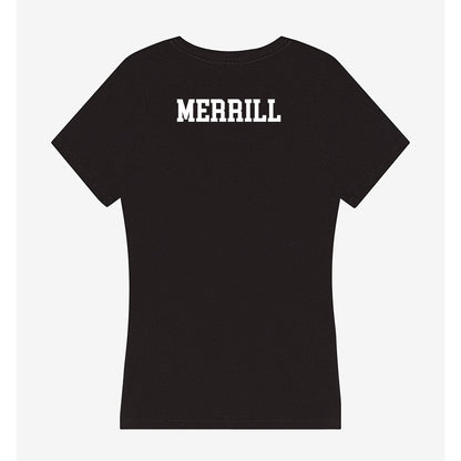 Henderson State - NCAA Women's Swimming & Diving : Elliana Merrill - Women's V-Neck T-Shirt-1