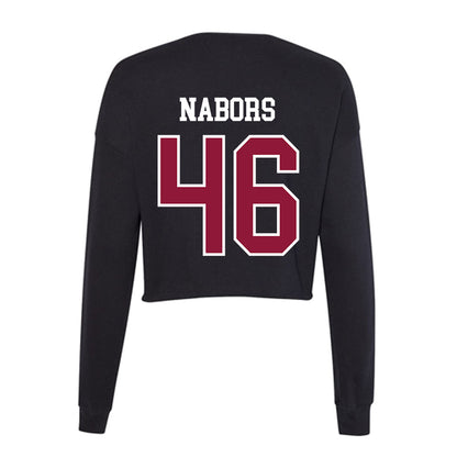 Henderson State - NCAA Baseball : Dylan Nabors - Women's Cropped Crew Fleece-1