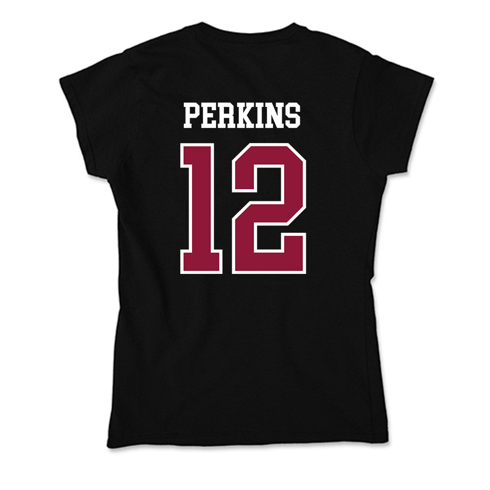 Henderson State - NCAA Men's Basketball : Deazhon Perkins - Soft Style Women’s T-Shirt-1