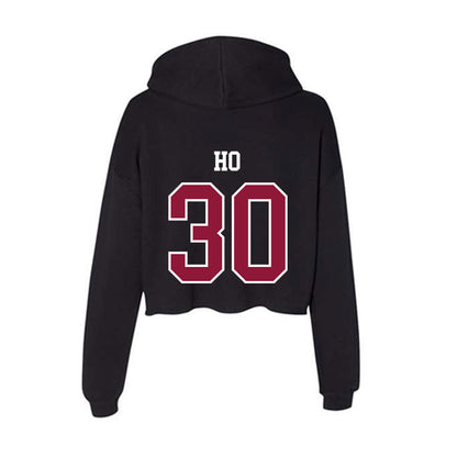 Henderson State - NCAA Football : David Ho - Women's Crop Fleece Hoodie-1