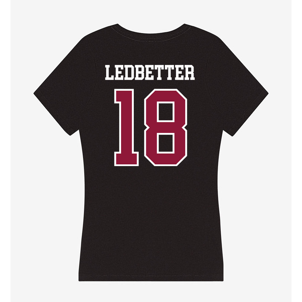 Henderson State - NCAA Football : Austin Ledbetter - Women's V-Neck T-Shirt-1