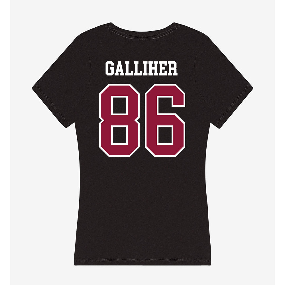 Henderson State - NCAA Football : Cameron Galliher - Women's V-Neck T-Shirt-1
