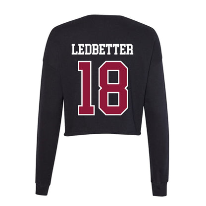 Henderson State - NCAA Football : Austin Ledbetter - Women's Cropped Crew Fleece-1