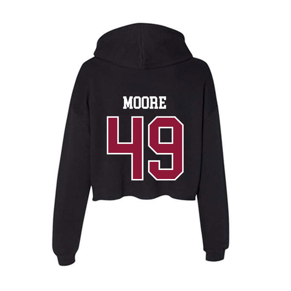 Henderson State - NCAA Baseball : Jayce Moore - Women's Crop Fleece Hoodie-1