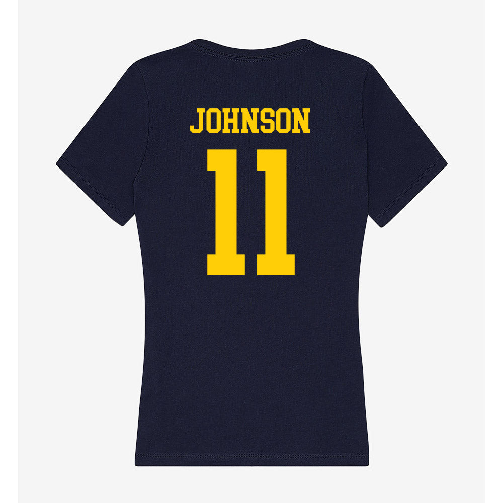 UCO - NCAA Women's Soccer : Makala Johnson - Women's V-Neck T-Shirt-1
