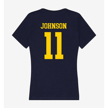 UCO - NCAA Women's Soccer : Makala Johnson - Women's V-Neck T-Shirt-1
