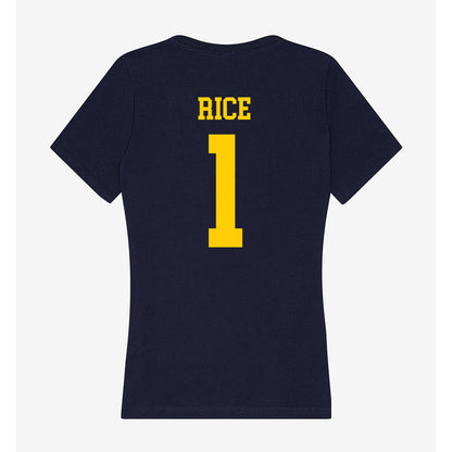 UCO - NCAA Football : Willie Rice - Women's V-Neck T-Shirt-1