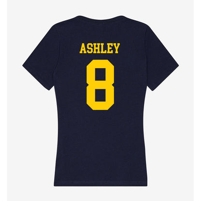 UCO - NCAA Football : Kaunor Ashley - Women's V-Neck T-Shirt-1