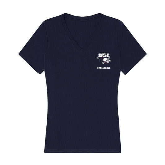 USI - NCAA Women's Basketball : Alli Robertson - Women's V-Neck T-Shirt-0