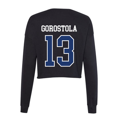 FGCU - NCAA Baseball : Javier Gorostola - Women's Cropped Crew Fleece-1