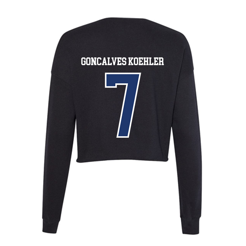 FGCU - NCAA Women's Volleyball : Barbara Goncalves Koehler - Women's Cropped Crew Fleece-1