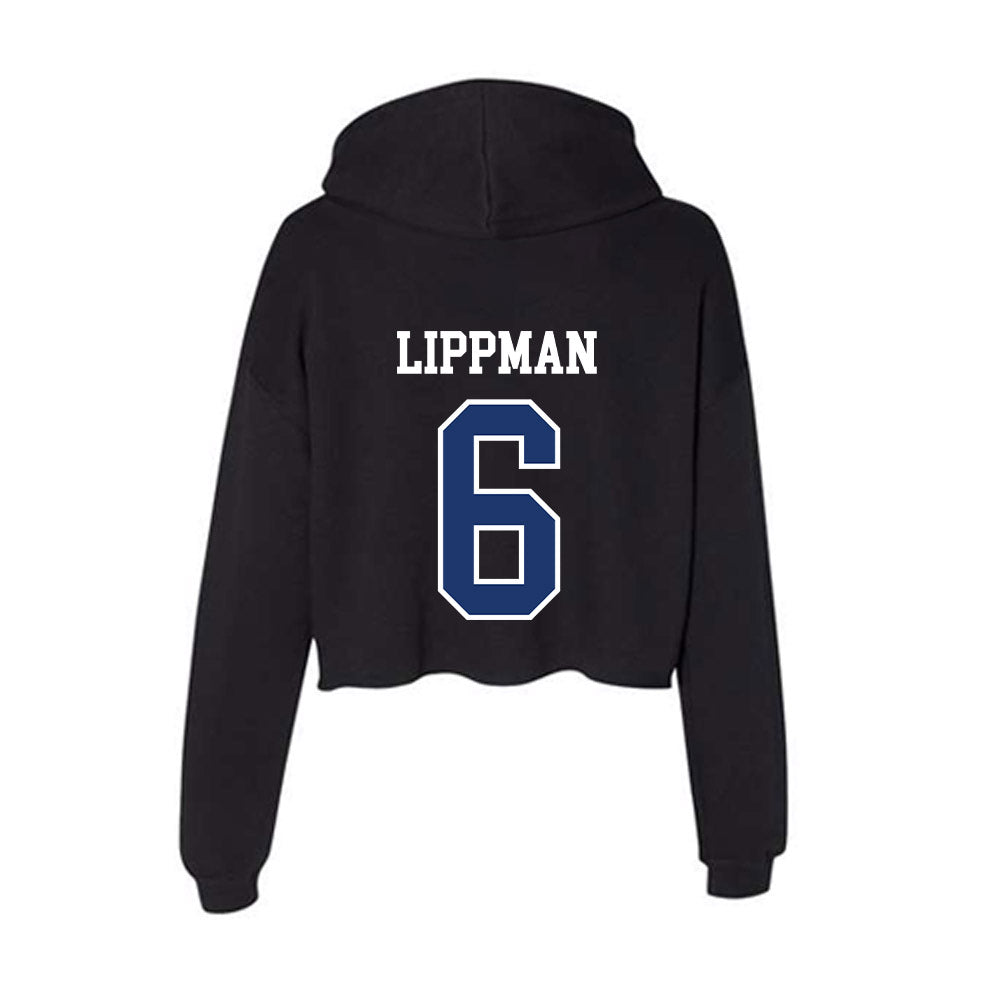 FGCU - NCAA Baseball : Sebastian Lippman - Women's Crop Fleece Hoodie-1