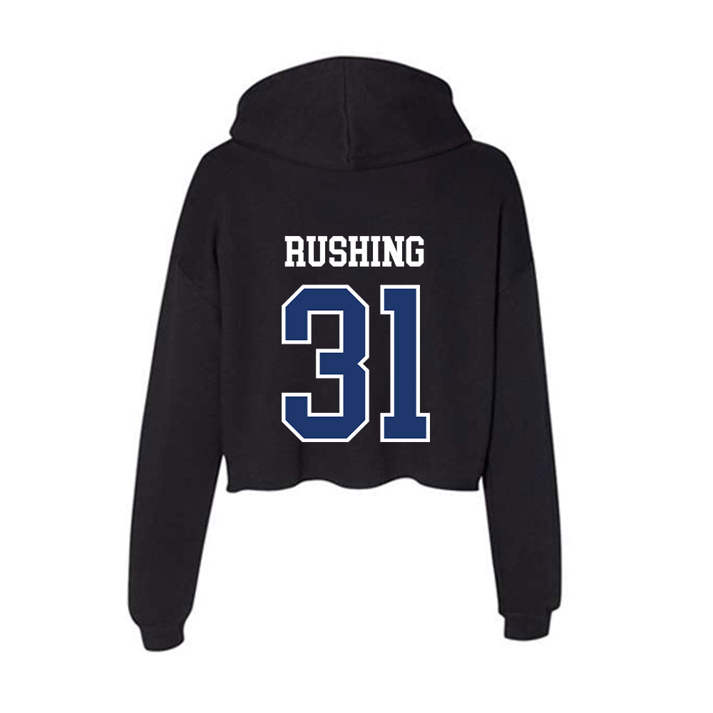 FGCU - NCAA Baseball : Ryan Rushing - Women's Crop Fleece Hoodie-1