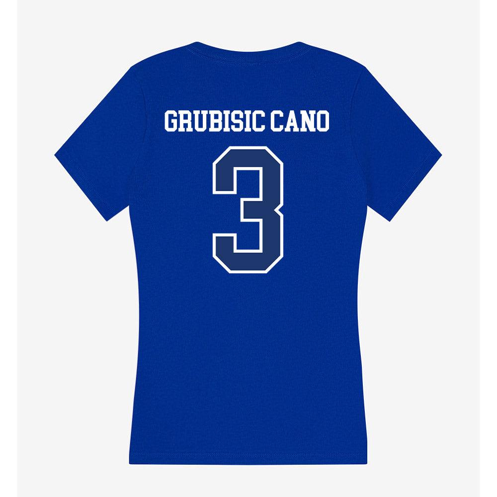 FGCU - NCAA Women's Volleyball : Julija Grubisic Cano - Women's V-Neck T-Shirt-1