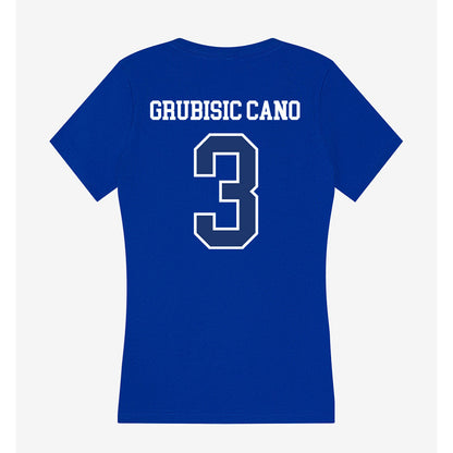 FGCU - NCAA Women's Volleyball : Julija Grubisic Cano - Women's V-Neck T-Shirt-1