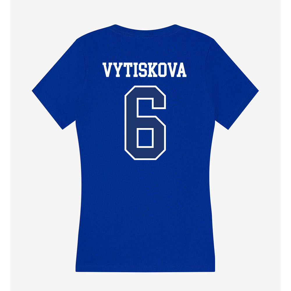FGCU - NCAA Women's Volleyball : Eliska Vytiskova - Women's V-Neck T-Shirt-1