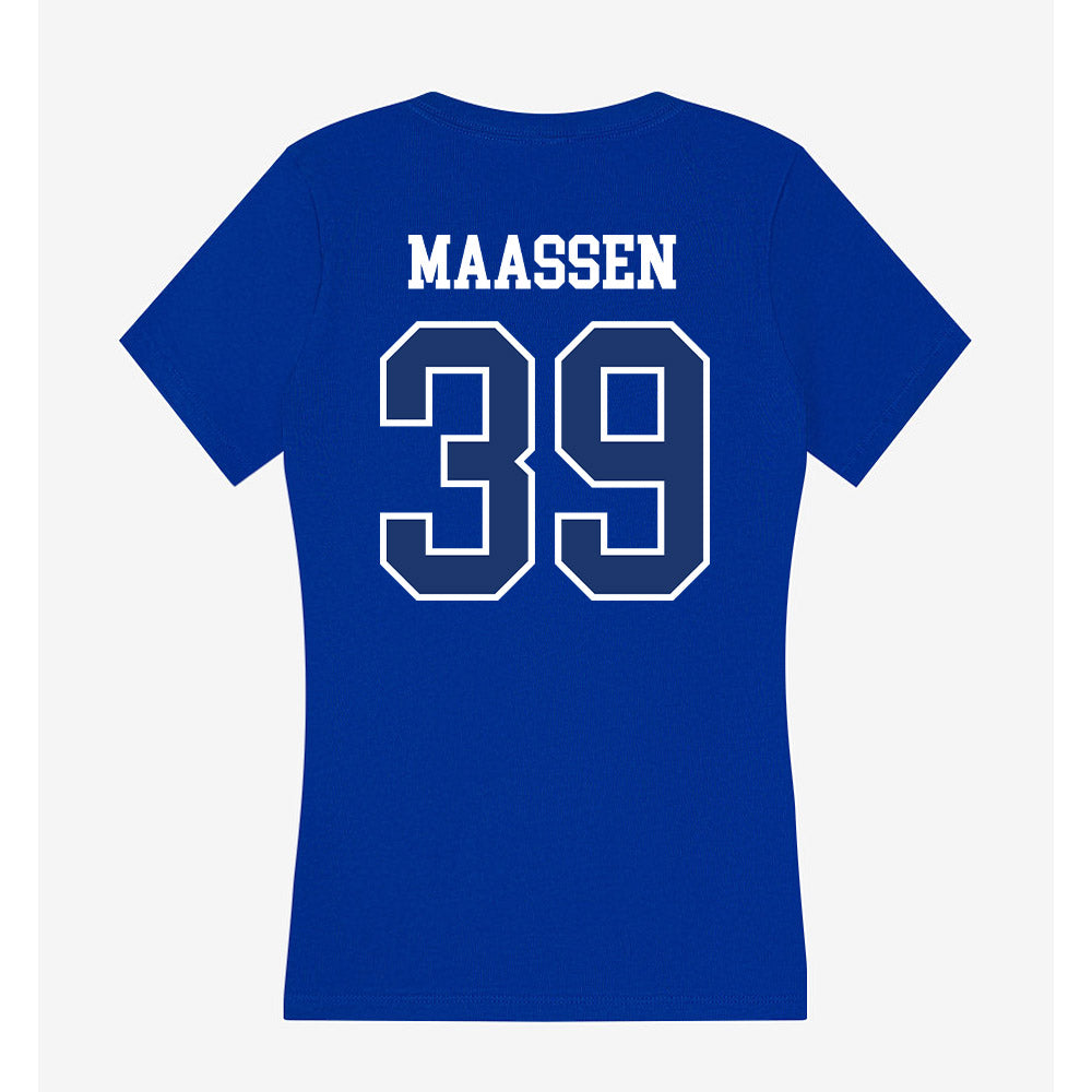 FGCU - NCAA Baseball : Jonathan Maassen - Women's V-Neck T-Shirt-1