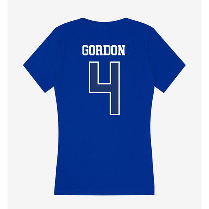FGCU - NCAA Women's Basketball : Karina Gordon - Women's V-Neck T-Shirt-1