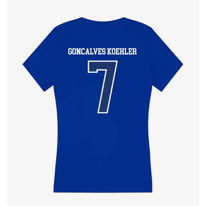 FGCU - NCAA Women's Volleyball : Barbara Goncalves Koehler - Women's V-Neck T-Shirt-1