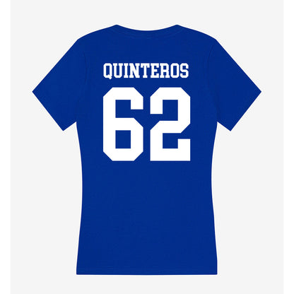 UNK - NCAA Football : Kenny Quinteros - Women's V-Neck T-Shirt-1