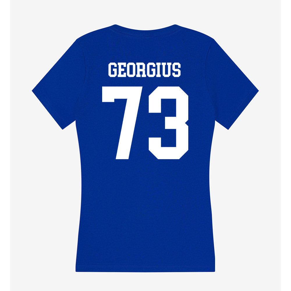 UNK - NCAA Football : Maddox Georgius - Women's V-Neck T-Shirt-1