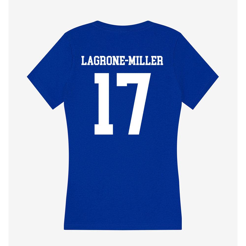 UNK - NCAA Football : Zaire LaGrone-Miller - Women's V-Neck T-Shirt-1
