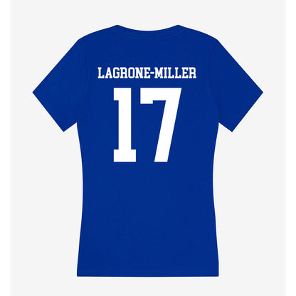 UNK - NCAA Football : Zaire LaGrone-Miller - Women's V-Neck T-Shirt-1