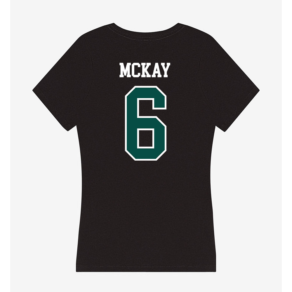 Clarkson - NCAA Women's Ice Hockey : Megan McKay - Women's V-Neck T-Shirt-1