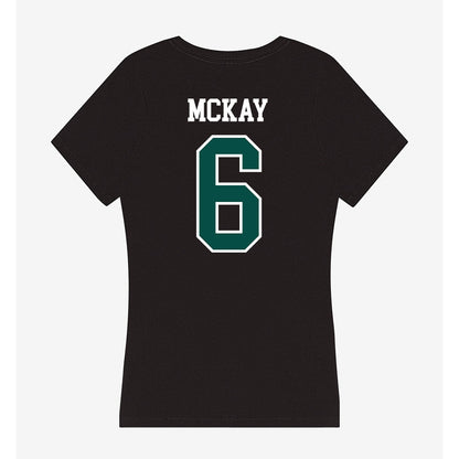 Clarkson - NCAA Women's Ice Hockey : Megan McKay - Women's V-Neck T-Shirt-1