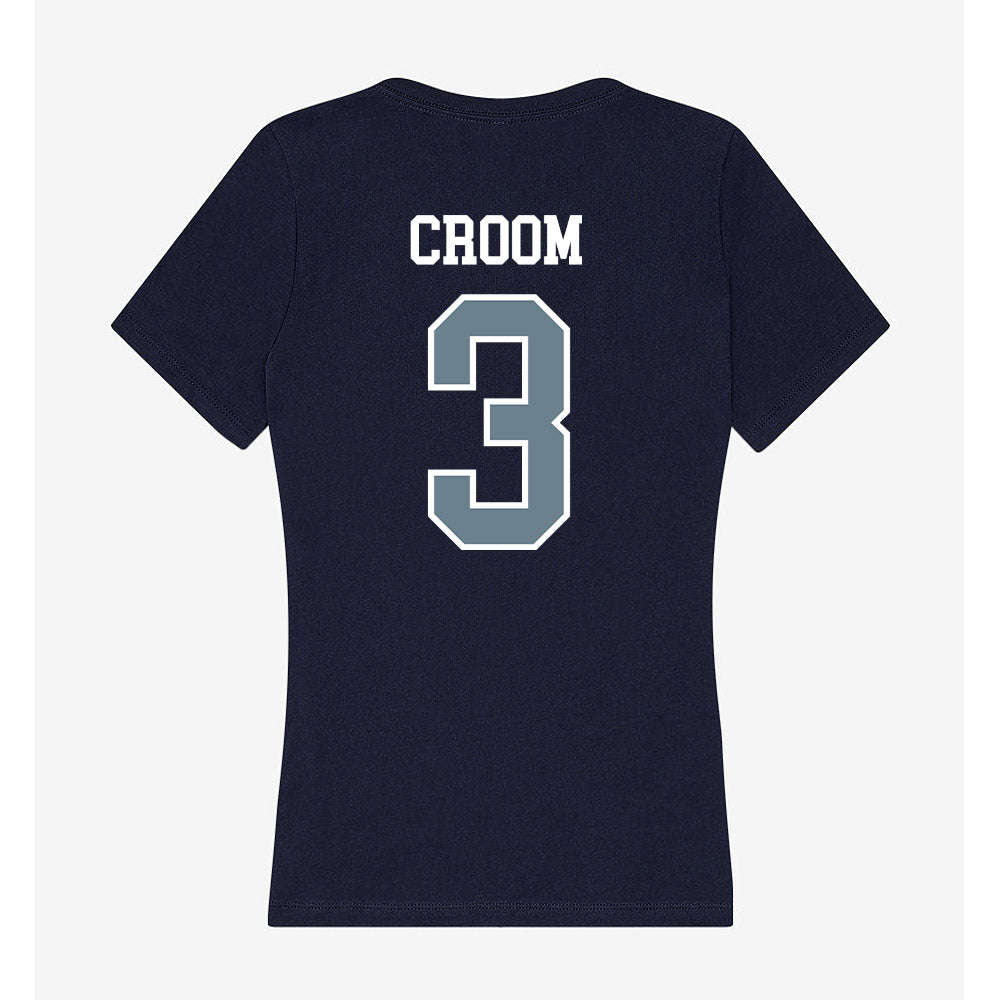 Howard - NCAA Women's Lacrosse : Leah Croom - Women's V-Neck T-Shirt-1