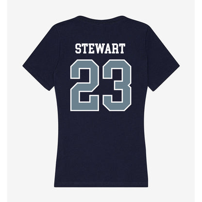 Howard - NCAA Women's Basketball : Zoe Stewart - Women's V-Neck T-Shirt-1