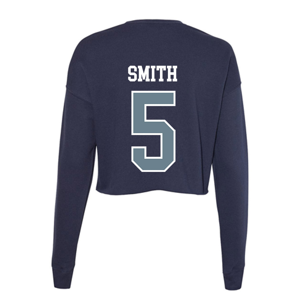 Howard - NCAA Football : Jaquavion Smith - Women's Cropped Crew Fleece-1