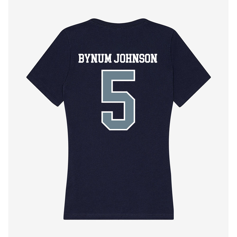 Howard - NCAA Women's Basketball : Destiny Bynum johnson - Women's V-Neck T-Shirt-1