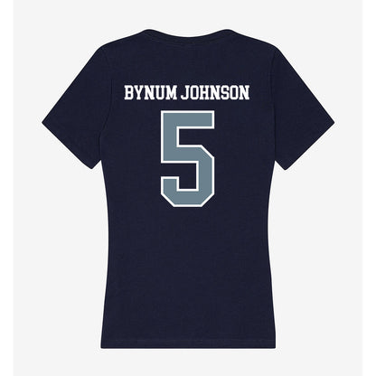Howard - NCAA Women's Basketball : Destiny Bynum johnson - Women's V-Neck T-Shirt-1