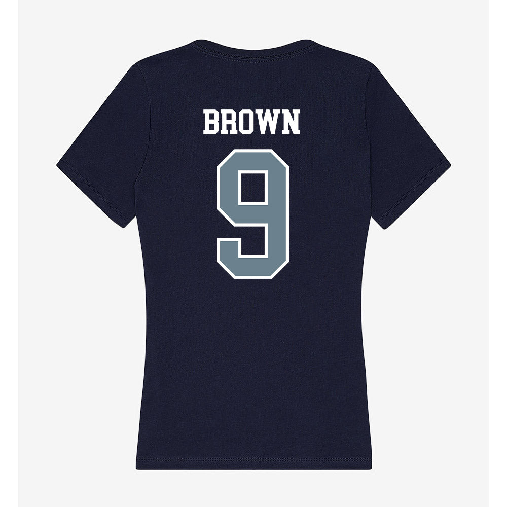 Howard - NCAA Football : Derrick Brown - Women's V-Neck T-Shirt-1