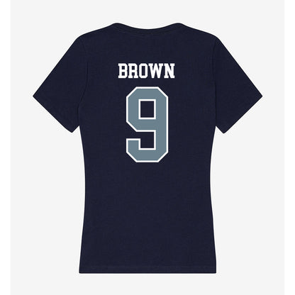 Howard - NCAA Football : Derrick Brown - Women's V-Neck T-Shirt-1