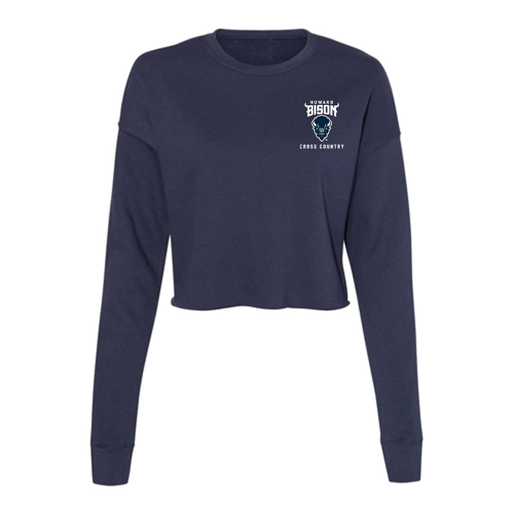 Howard - NCAA Men's Cross Country : Adams Odhiambo - Women's Cropped Crew Fleece-0