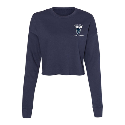 Howard - NCAA Men's Cross Country : Adams Odhiambo - Women's Cropped Crew Fleece-0