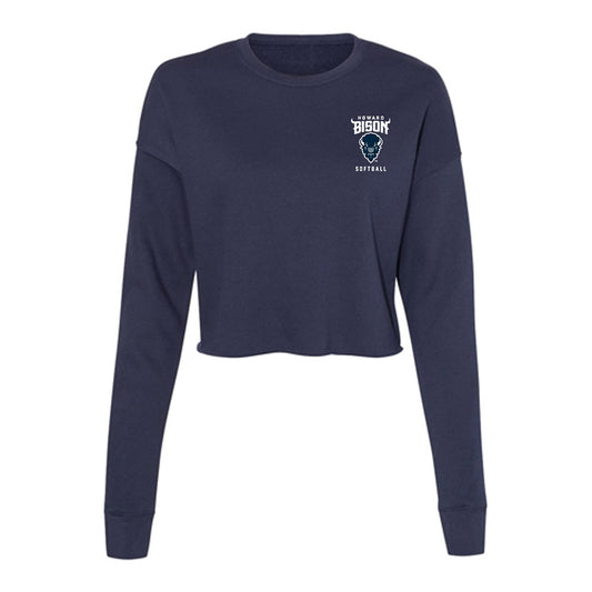 Howard - NCAA Softball : Merci Hart - Women's Cropped Crew Fleece-0