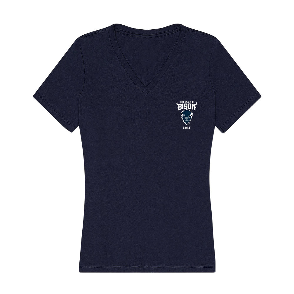 Howard - NCAA Men's Golf : John Thompson - Women's V-Neck T-Shirt-0