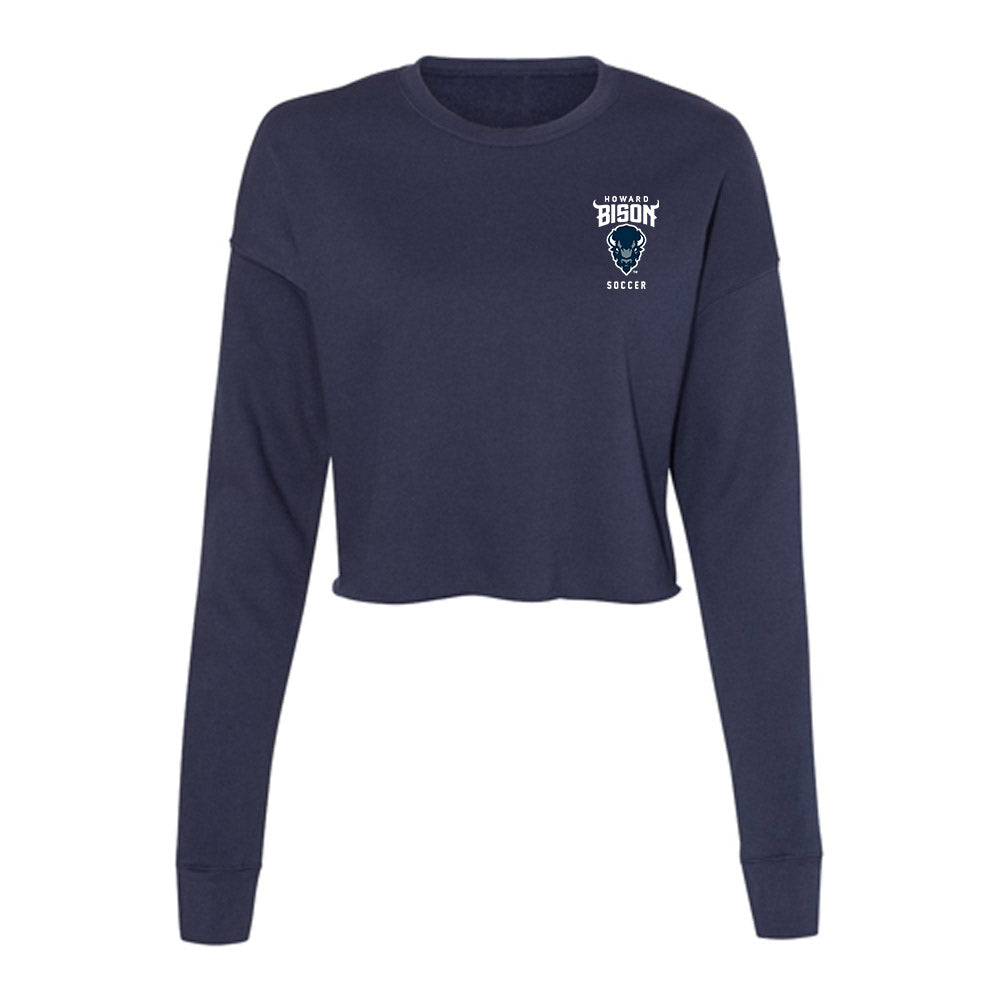 Howard - NCAA Men's Soccer : Donovan Moses - Women's Cropped Crew Fleece-0