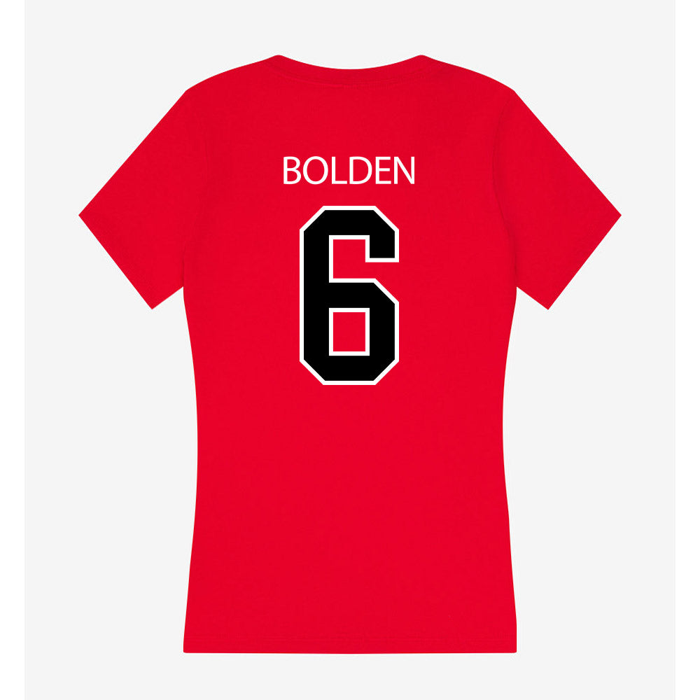 Marist - NCAA Football : Broox Bolden - Women's V-Neck T-Shirt-1