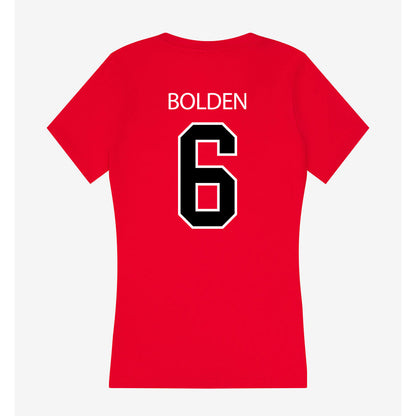 Marist - NCAA Football : Broox Bolden - Women's V-Neck T-Shirt-1