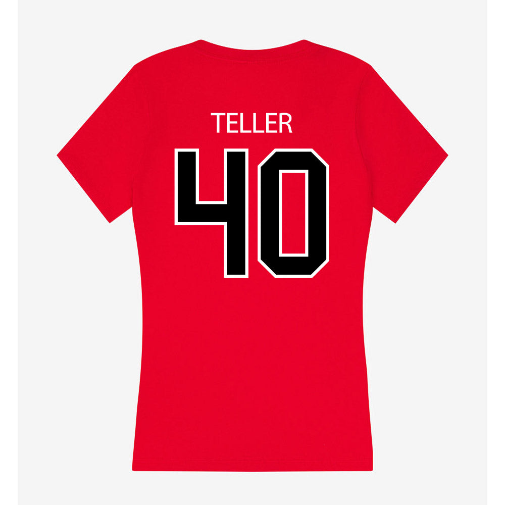 Marist - NCAA Football : Jack Teller - Women's V-Neck T-Shirt-1