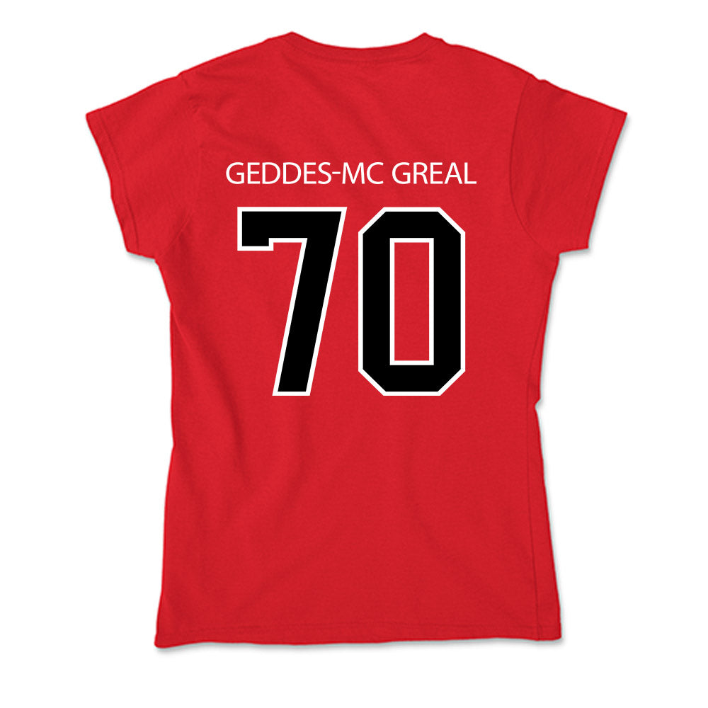 Marist - NCAA Football : Dylan Geddes-Mc Greal - Soft Style Women’s T-Shirt-1
