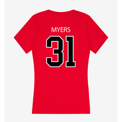 Marist - NCAA Softball : Kiley Myers - Women's V-Neck T-Shirt-1
