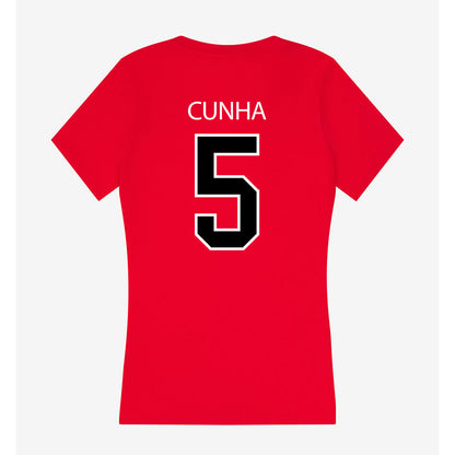 Marist - NCAA Men's Soccer : Skyler Cunha - Women's V-Neck T-Shirt-1