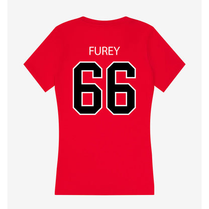 Marist - NCAA Football : Brandon Furey - Women's V-Neck T-Shirt-1